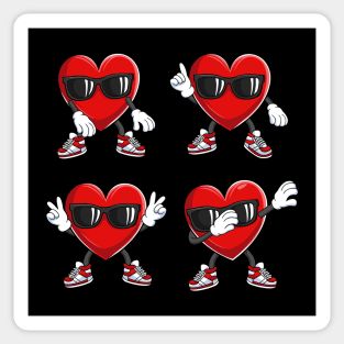 Dance Challenges Heart Valentines Day Gift For Kids Sticker